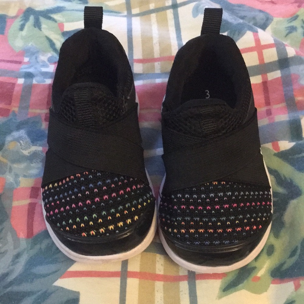 Black toddler sneakers